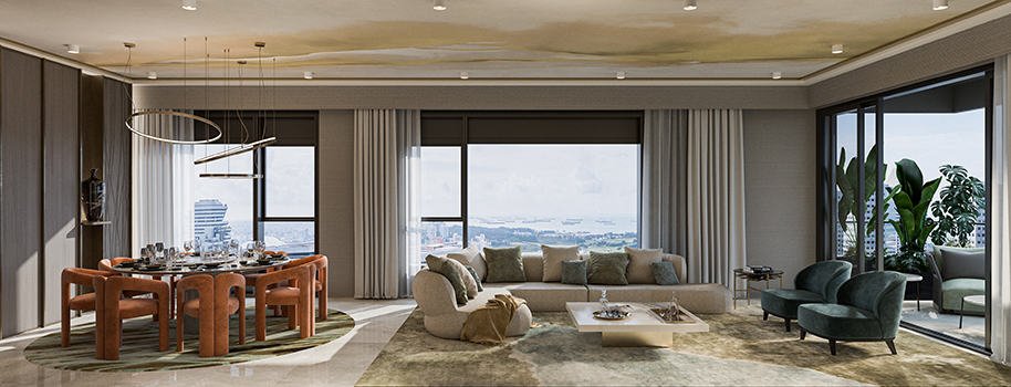 Extra-Large-Living-Dining-Room-Midtown-Modern-Duplex-1