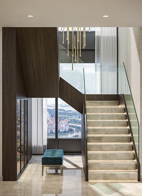 Shoe-Cabinet-and-Staircase-Midtown-Modern-Duplex-1